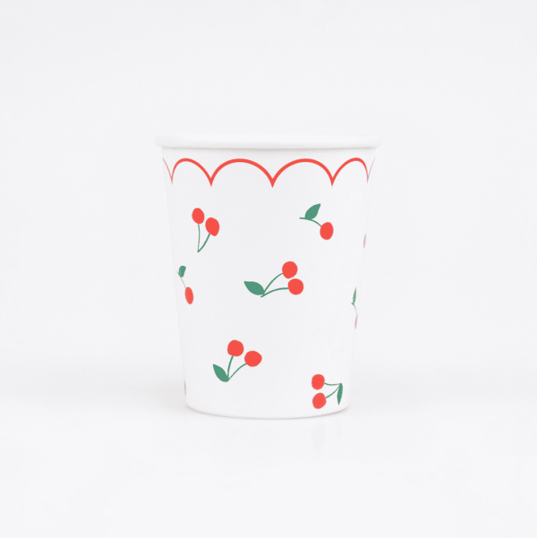 Cherry Pattern Cups